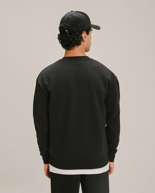 Sudadera Fit Relajado Negra